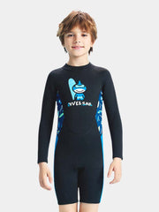 DIVE & SAIL Boys 2.5MM Long Sleeve Shorty Wetsuit
