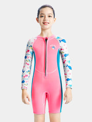 DIVE & SAIL Girls 2.5MM Long Sleeve Cartoon Wetsuit