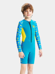 DIVE & SAIL Boys 2.5MM Neoprene Long Sleeve Front Zip Wetsuit