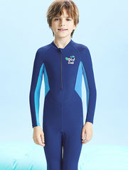 Dive & Sail Boys Long Sleeve UV Protection One Piece Swimsuit