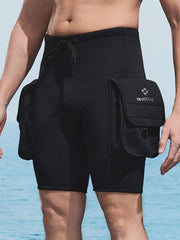 DIVE & SAIL Men 3MM Neoprene Surf Diving Shorts with Large Pockets