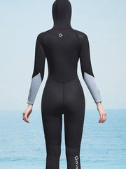 DIVE & SAIL 3MM Hooded One-Piece Front Zip Thermal Scuba Wetsuit