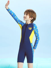 DIVE & SAIL Boys 2.5MM Neoprene Long Sleeve Front Zip Wetsuit