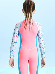 DIVE & SAIL Girls 2.5MM Long Sleeve Cartoon Wetsuit