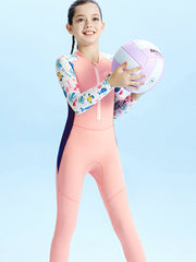 DIVE & SAIL Girls Long Sleeve Quick-Dry Sun-Protective Swimwear
