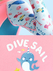 DIVE & SAIL Girls 2.5MM Long Sleeve Cartoon Wetsuit