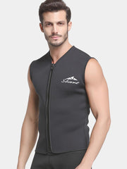 SBART Men's 5MM Sleeveless Wetsuit Vest, Black