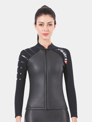 DIVE SAIL 3MM Smooth Skin Wetsuit Jacket Black Women