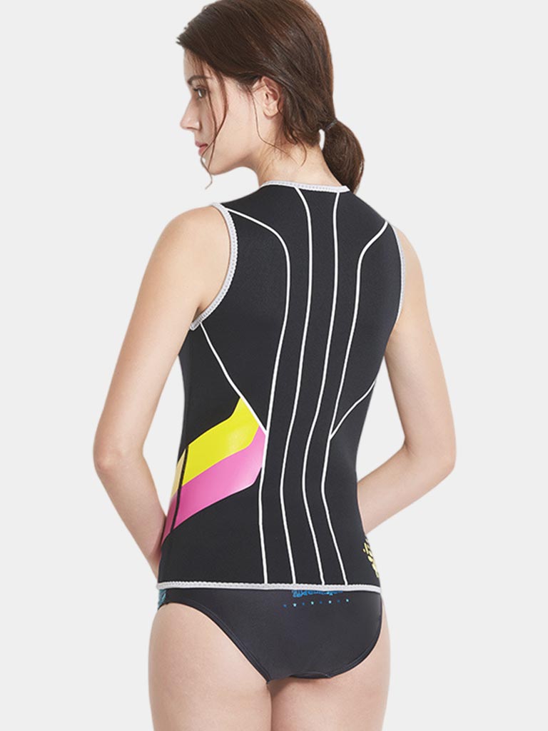 DIVE SAIL Women-3MM Sleeveless Wetsuit Vest Back 