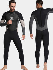MYLEDI 3MM Full Length Back Zip Wetsuit for Men