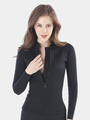 MYLEDI Ladies 2mm Front Zip Wetsuit Jacket Black