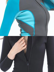 MYLEDI Ladies 2mm Front Zip Wetsuit Jacket Zipper