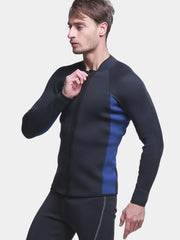 MYLEDI Men's 3mm Long Sleeve Wetsuit Top Jacket