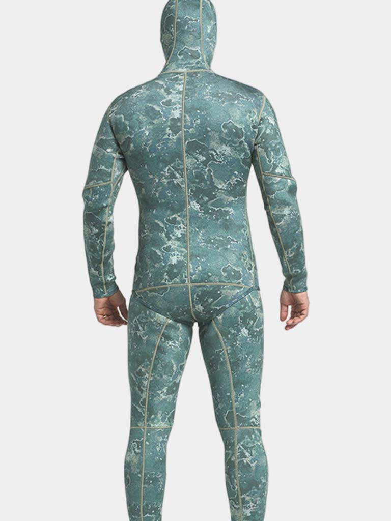 MYLEDI Reef Pattern Men 3mm Camo Wetsuit Back