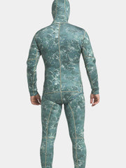 MYLEDI Reef Pattern Men 3mm Camo Wetsuit Back