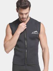 SBART Men's 5MM Sleeveless Wetsuit Vest, Black