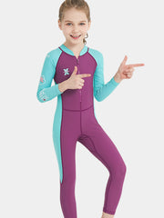 One Piece Full Body Wetsuit for Children Purple