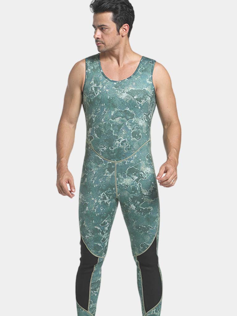 Reef Pattern Men 3mm Camo Wetsuit