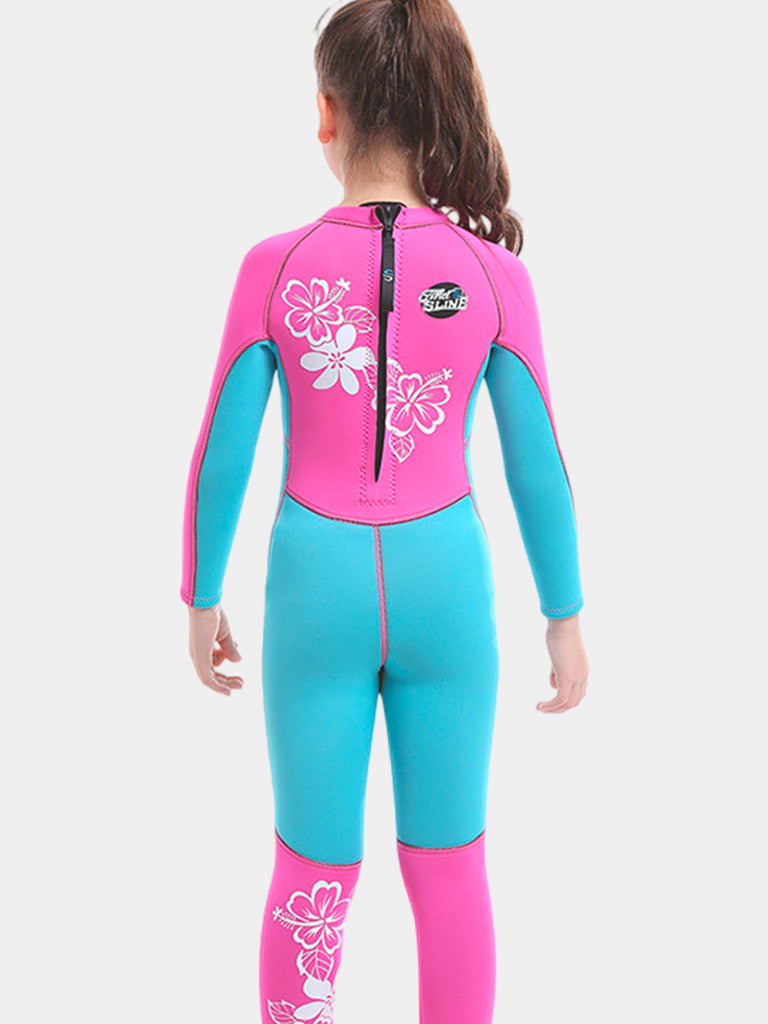 SLINX Girls 3MM Thermal Back Zip One Piece Wetsuit Back