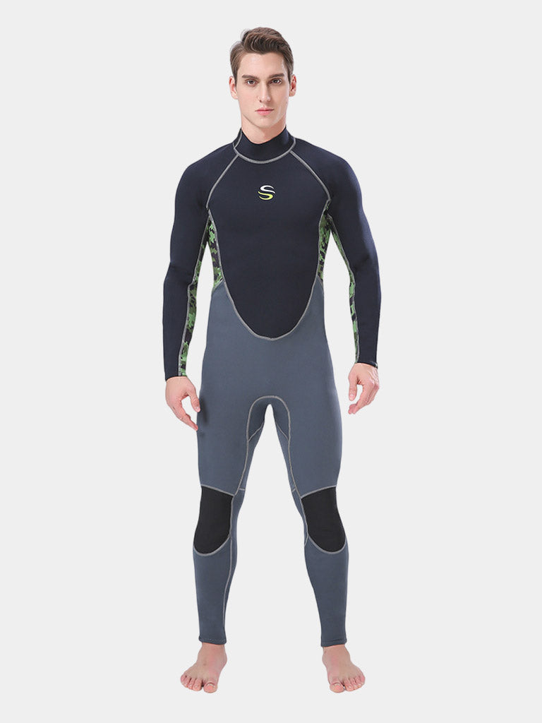 SLINX Men's 2mm Camo Long Sleeve Full Wetsuit
