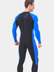 SLINX Men Quick Dry One Piece Snorkeling Wetsuit Back