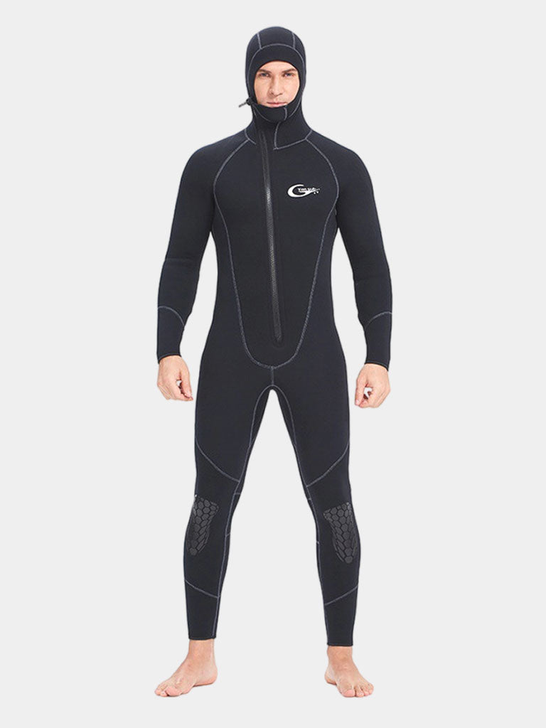 Yon Sub Men's 1.5MM / 3MM Front Zip Hooded Wetsuit