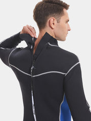 YonSub Mens 3MM Long sleeve Full Wetsuit Back Zipper