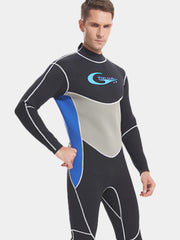 YonSub Mens 3MM Long sleeve Full Wetsuit Front