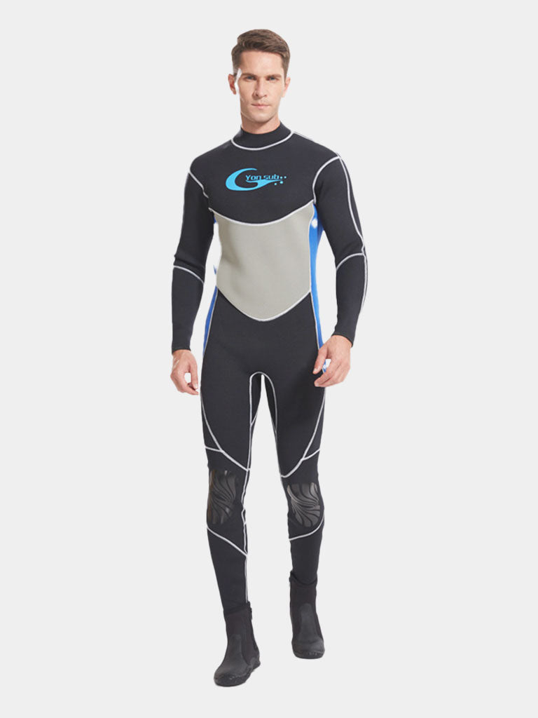 YonSub Mens 3MM Long sleeve Full Wetsuit